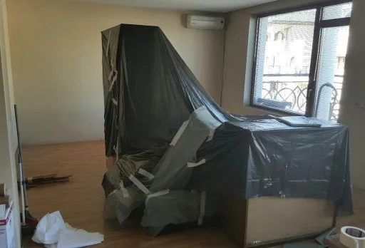 Installation of wallpapers in apartment in Golden sands