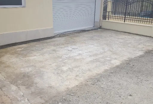 Patio and garage entrance tiling in a villa near Balchik