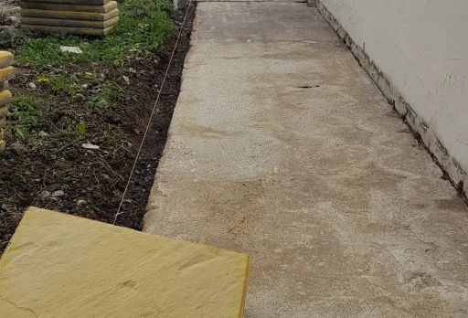 Patio and garage entrance tiling in a villa near Balchik