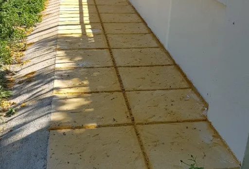 Patio and garage entrance tiling in a villa near Balchik