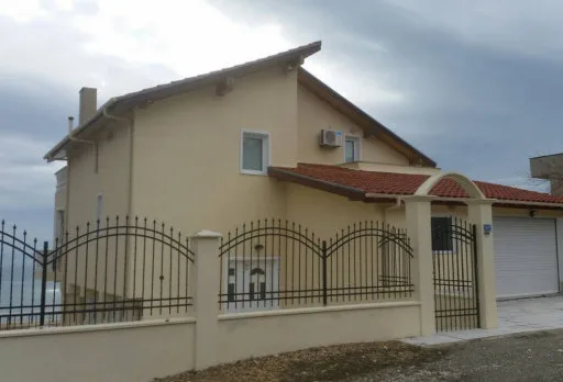 Patio and garage entrance tiling in a villa near Balchik