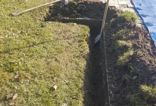 Дренаж около басейн в Балчик