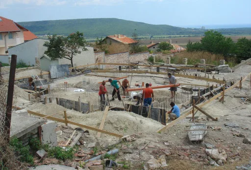 Building a house in Balchik, Rogachevo village