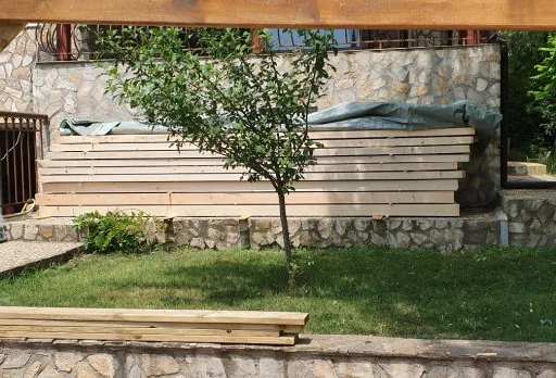 Строителство на барбекю в с. Оброчище, Албена