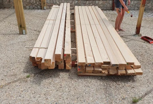 Строителство на барбекю в с. Оброчище, Албена