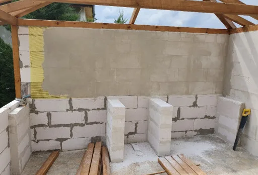 Строителство на барбекю в с. Оброчище, Албена