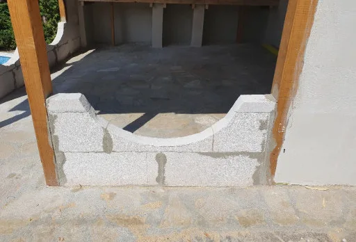 Строителство на барбекю в с. Оброчище, Албена