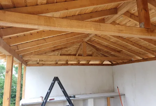 Строителство на барбекю в с. Оброчище, Албена