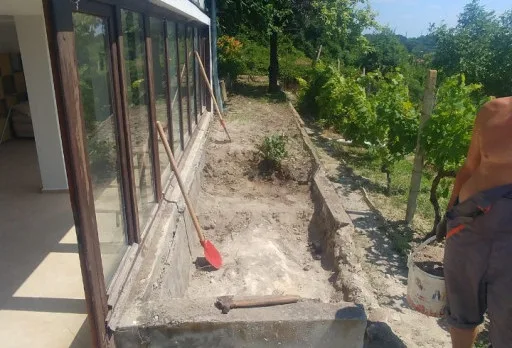 Construction and repair works and patio building of a house near Varna