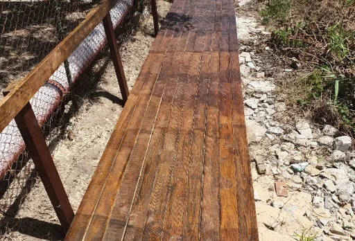 Building a staircase and decking to the beach near Varna