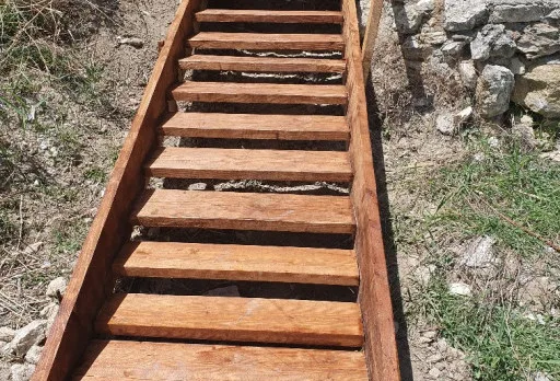 Building a staircase and decking to the beach near Varna