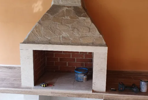 Строителство на барбекю в с. Оброчище, Албена