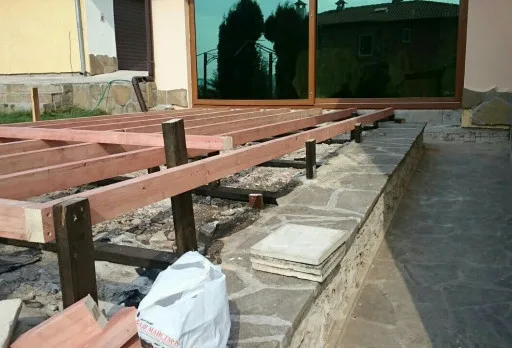 Building and repair works of a house near Albena