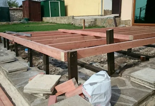 Building and repair works of a house near Albena