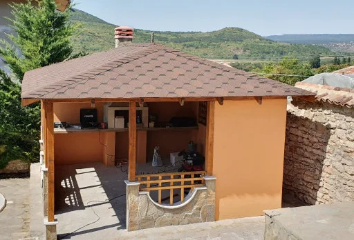 Строителство на барбекю в с. Оброчище, Албена