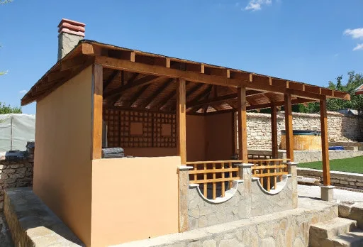 Строителство на барбекю в с. Оброчище, Албена