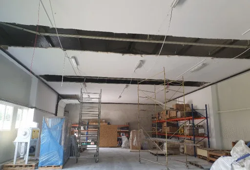 Строителни работи и монтаж на гипсокартон на мелница в Генерал Тошево
