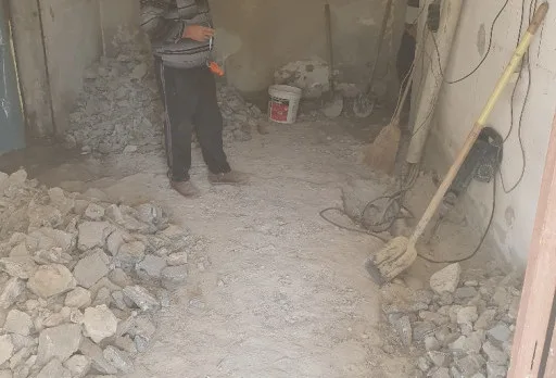 Bau- und Reparaturarbeiten in einem Verwaltungsgebäude in Balchik