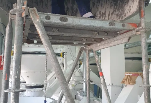 Бластиране на силози в мелница в Генерал Тошево