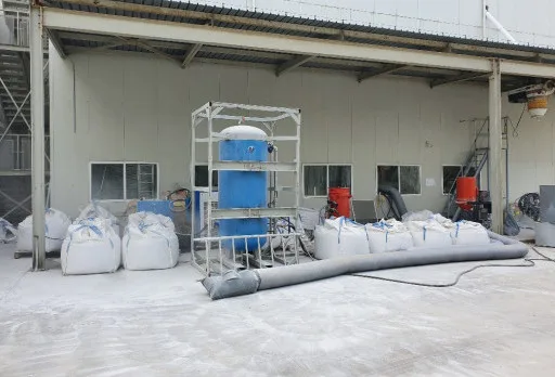 Бластиране на силози в мелница в Генерал Тошево