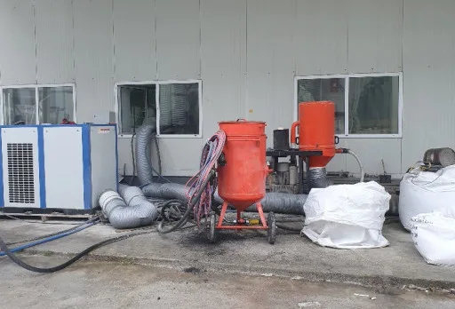 Бластиране на силози в мелница в Генерал Тошево