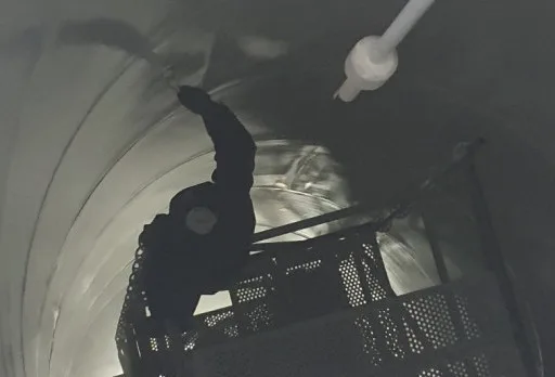 Бластиране на силози в мелница в Генерал Тошево