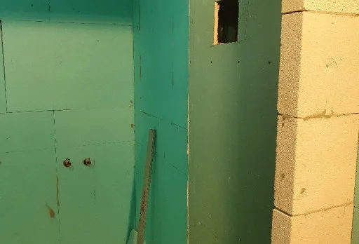 Reparaturarbeiten im Duschraum einer Wohnung in Varna