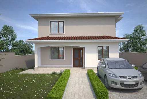 Двуетажна къща с паркомясто – с. Тополи, Варна