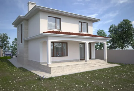 Двуетажна къща с паркомясто – с. Тополи, Варна