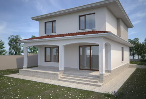 Двуетажна къща с паркомясто – с. Тополи, Варна