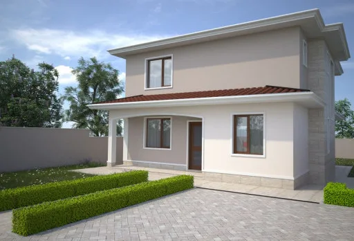 Двуетажна къща с паркомясто – с. Тополи, Варна