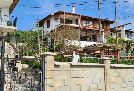 Construction of retaining walls and landscaping in Balchik