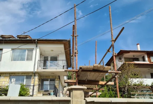 Construction of retaining walls and landscaping in Balchik