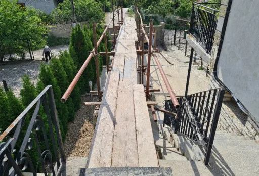 Construction of retaining walls and landscaping in Balchik