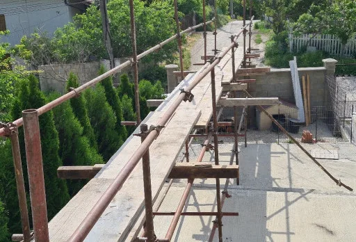 Construction of retaining walls and landscaping in Balchik