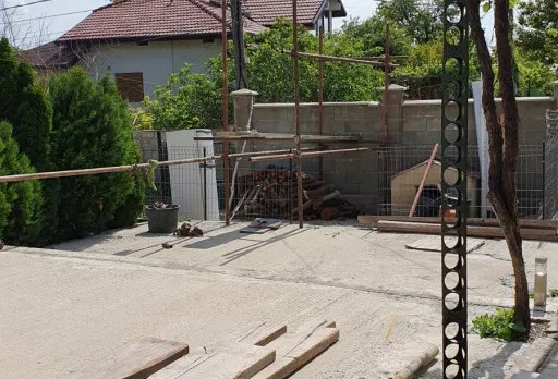 Construction of retaining walls and landscaping in Balchik