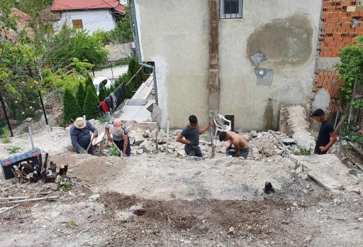 Construction of retaining walls and landscaping in Balchik