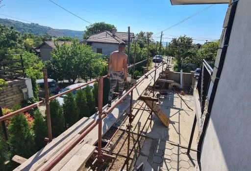 Construction of retaining walls and landscaping in Balchik