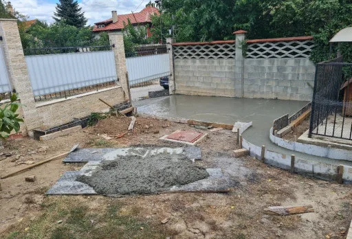 Bau- und Reparaturarbeiten an einem Haus in der Nähe von Varna