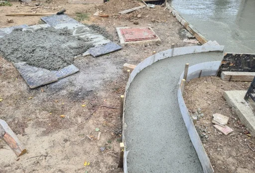 Bau- und Reparaturarbeiten an einem Haus in der Nähe von Varna