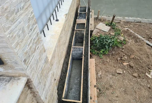 Bau- und Reparaturarbeiten an einem Haus in der Nähe von Varna