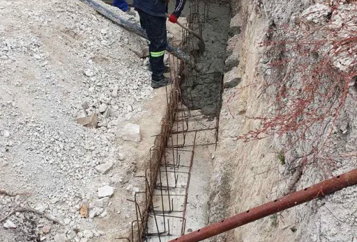 Construction of retaining walls and landscaping in Balchik