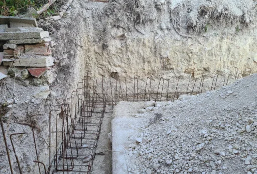 Construction of retaining walls and landscaping in Balchik