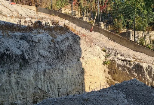 Construction of retaining walls and landscaping in Balchik