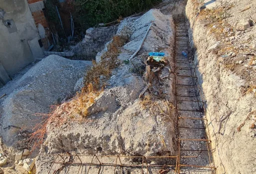 Construction of retaining walls and landscaping in Balchik