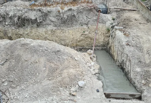 Construction of retaining walls and landscaping in Balchik