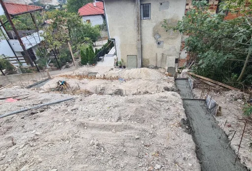 Construction of retaining walls and landscaping in Balchik