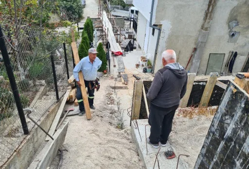 Construction of retaining walls and landscaping in Balchik