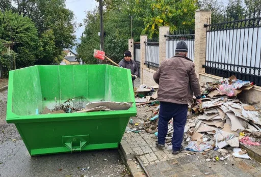 Bau- und Reparaturarbeiten an einem Haus in der Nähe von Varna