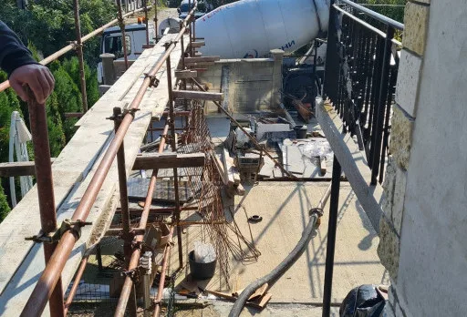 Construction of retaining walls and landscaping in Balchik